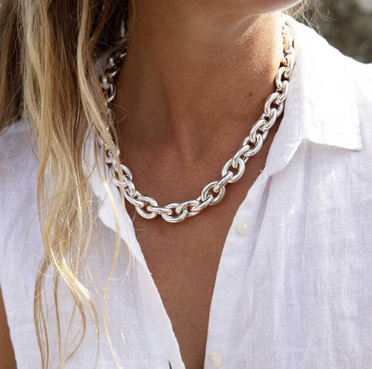 Mega Chunky Chain Halsband 14 mm | 925 silver
