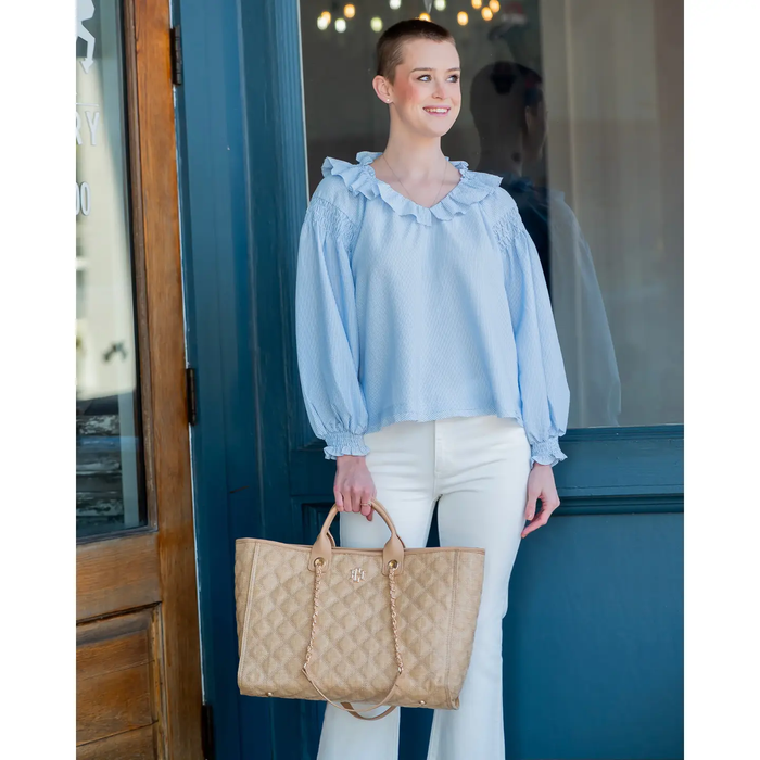 Melissa Tote Bag - Natural Tan