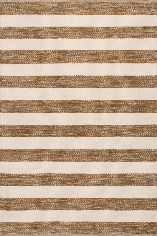 Merindah Striped Indoor/Outdoor Rug | Brown