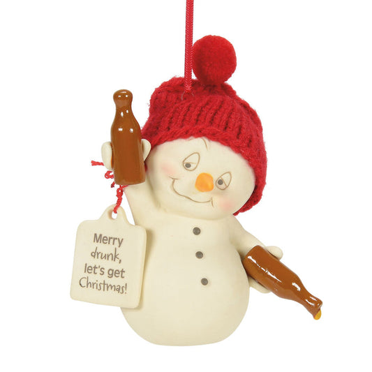 Merry Drunk Christmas ornament