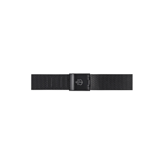 Mesh Uhrenarmband Schwarz 12 mm
