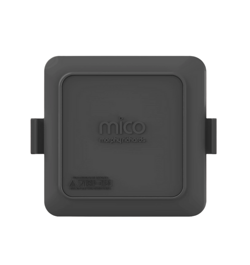 Mico Microwave Toastie Maker in matte black with the brand logo visible on the top, designed to make toasted sandwiches.