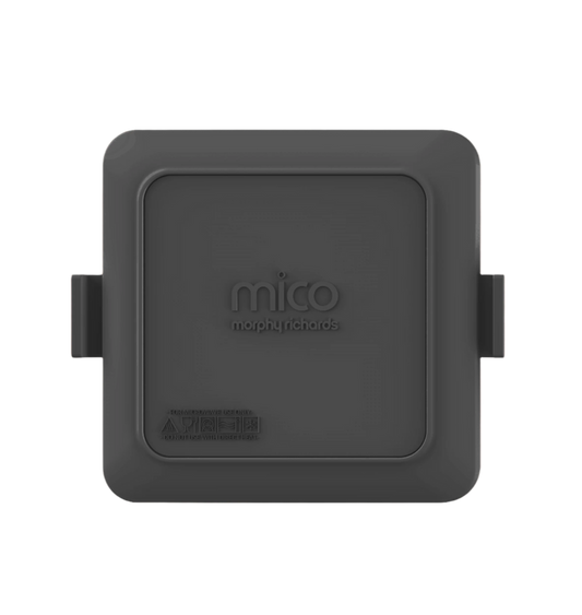 Mico Microwave Toastie Maker in matte black with the brand logo visible on the top, designed to make toasted sandwiches.