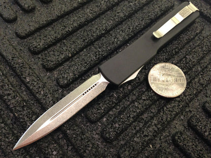Microtech UTX-70 D/A OTF D/E Automatic Knife (2.45" Stonewash Plain) 147-10 - GearBarrel.com