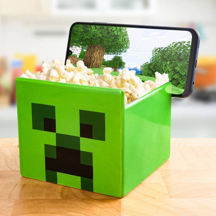 Minecraft - Creeper Streaming Snack Bowl
