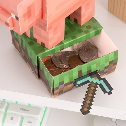 Minecraft - Pig Build Your Own Money Box Kit