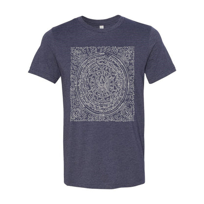 Minimalist Mandala T-Shirt | Yoga Meditation Art | Sacred Geometry Buddha Dharma | Wisdom Yantra Graphic Art T-Shirt Tee