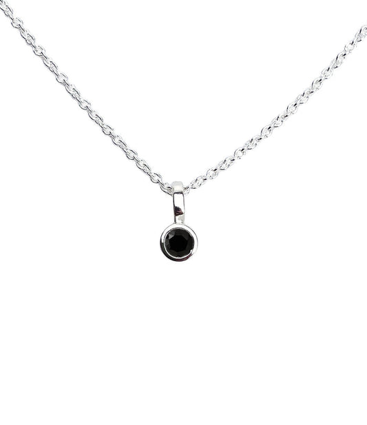 Minou Diamanthalsband, Svart diamant 0,10 ct
