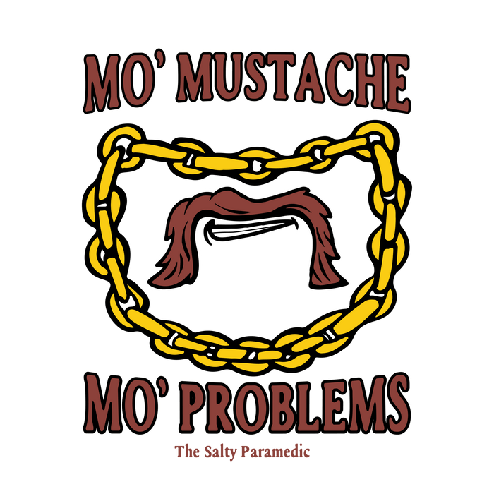 Mo’ Mustache Mo’ Problems Sticker (5-Pack)