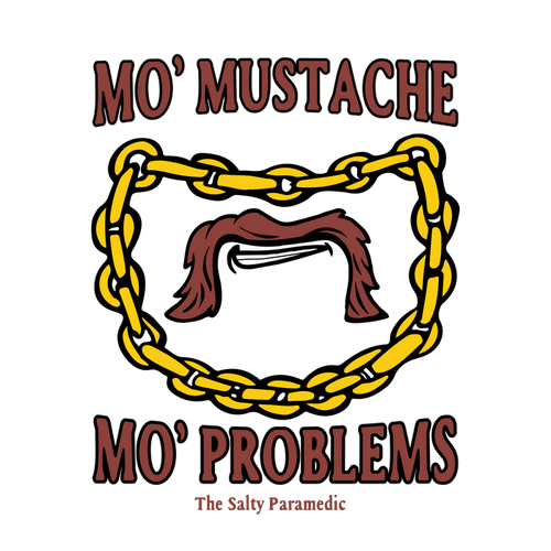 Mo’ Mustache Mo’ Problems Sticker (5-Pack)