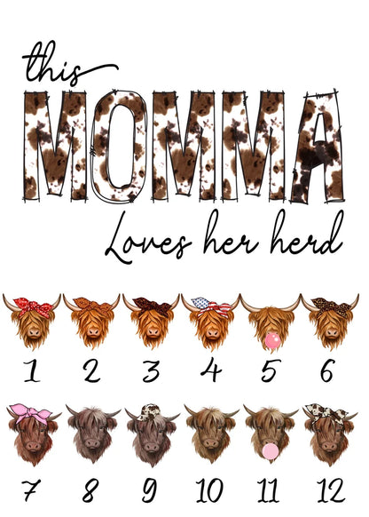 Momma Loves Her Herd | Personalized Mug