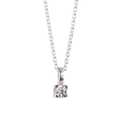 Monet Diamanthalsband 0,10 ct | 925 silver