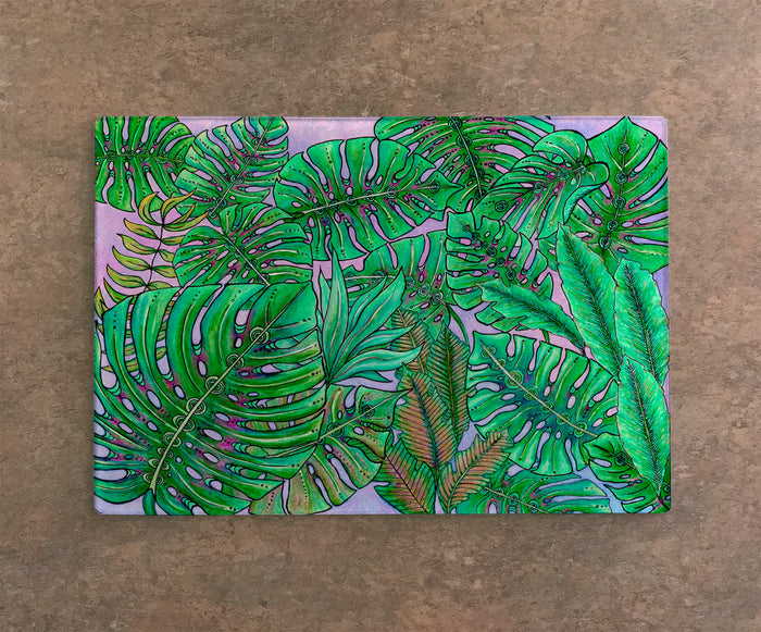 Monstera Leaves Cutting Board