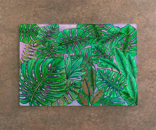 Monstera Leaves Cutting Board