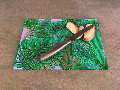 Monstera Leaves Cutting Board