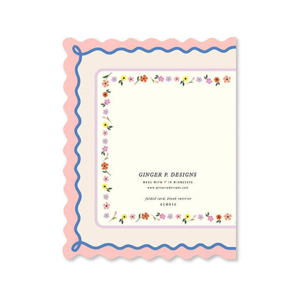 Ginger P. Designs Mother's Day Scallop Greeting Card