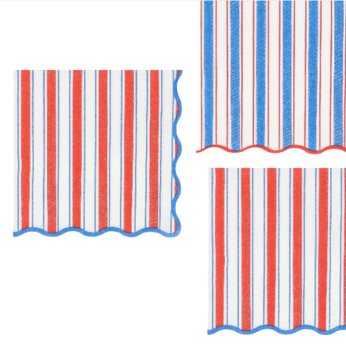 Meri Meri Nautical Striped Large Napkins