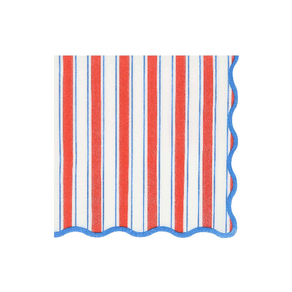Meri Meri Nautical Striped Large Napkins