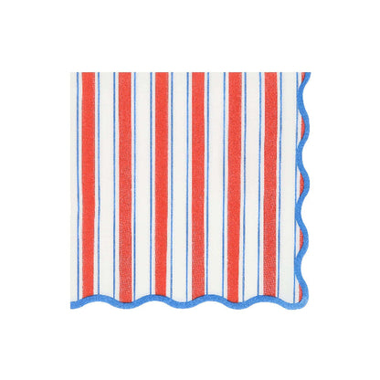 Meri Meri Nautical Striped Large Napkins