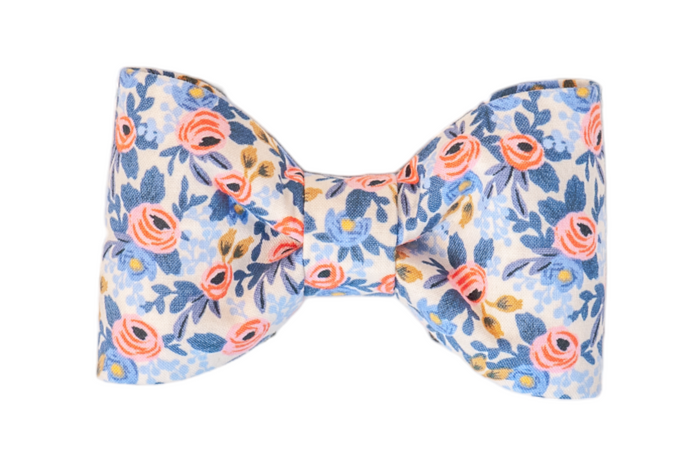 Navy Les Fleur Bow Tie - Crew LaLa