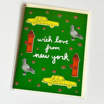 New York City Silhouettes Greeting Card