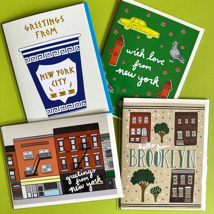 New York City Silhouettes Greeting Card