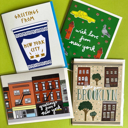 New York City Silhouettes Greeting Card
