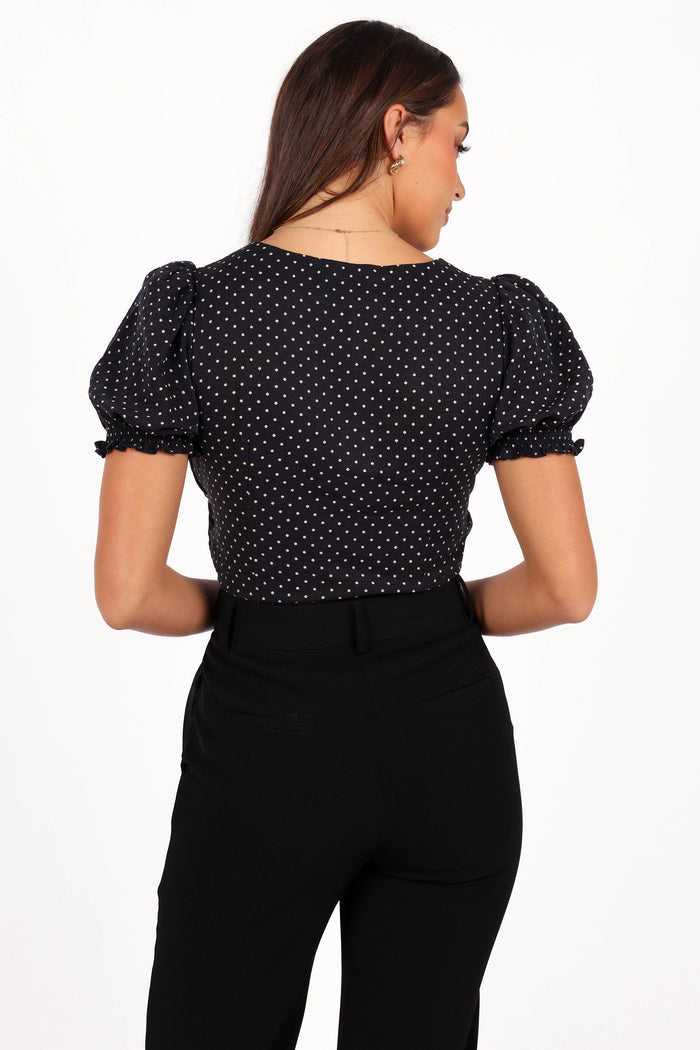 Petal and Pup USA TOPS Noel Top - Black Cream