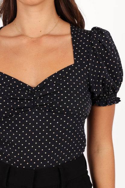 Petal and Pup USA TOPS Noel Top - Black Cream