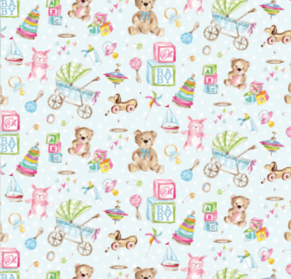 Rosanne Beck Oh Baby Blocks Baby Wrapping Paper