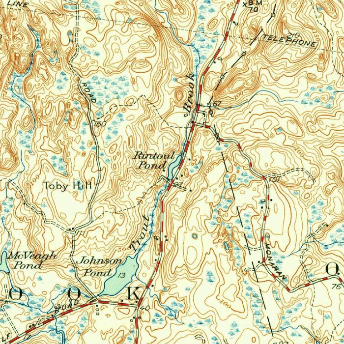 Old Map of Essex, Connecticut by USGS, 1944 – Old Saybrook, Connecticut River & Long Island Sound
