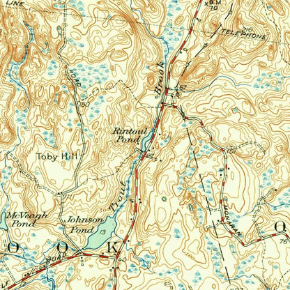Old Map of Essex, Connecticut by USGS, 1944 – Old Saybrook, Connecticut River & Long Island Sound