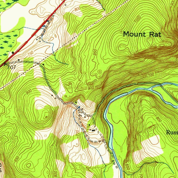 Old Map of Washington, Connecticut by USGS, 1955 – New Preston & Lake Waramaug