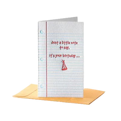 Elum Designs GE115, Old School, It's Your Bday - 10 Mini Notes