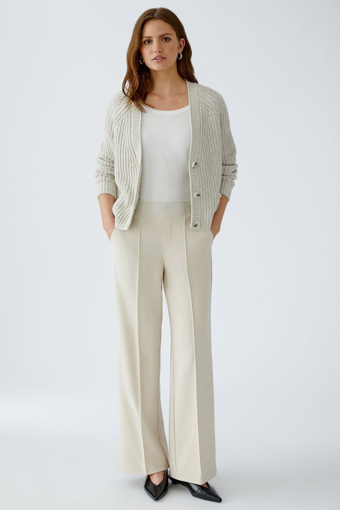 Oui 91737 Offwhite 1136 Pull - On Trousers - Dotique - Oui