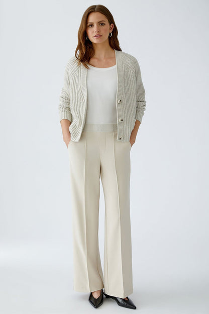 Oui 91737 Offwhite 1136 Pull - On Trousers - Dotique - Oui