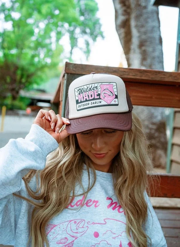 Outdoor Darlin' Gone Fishing Trucker Hat