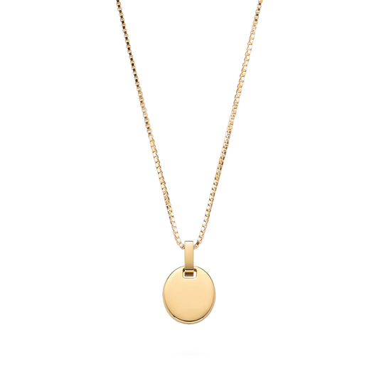 Oval Halskette Gold