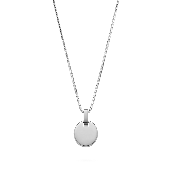 Oval Halskette Silber