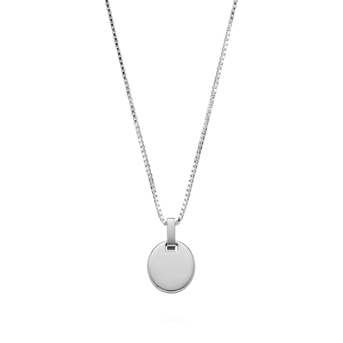 Oval Halskette Silber