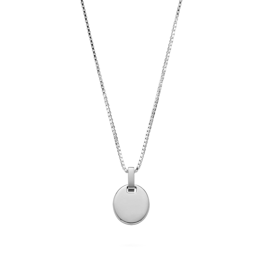 Oval Halskette Silber