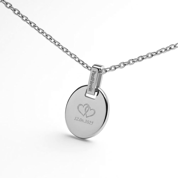 Oval Halskette Silber