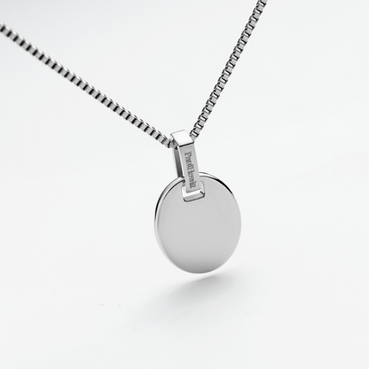 Oval Halskette Silber