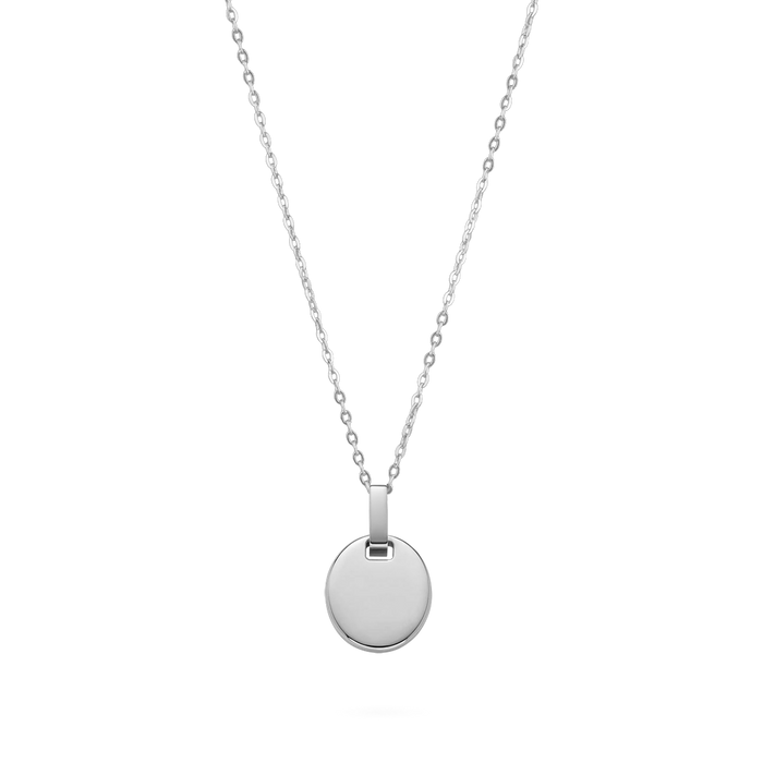 Oval Halskette Silber