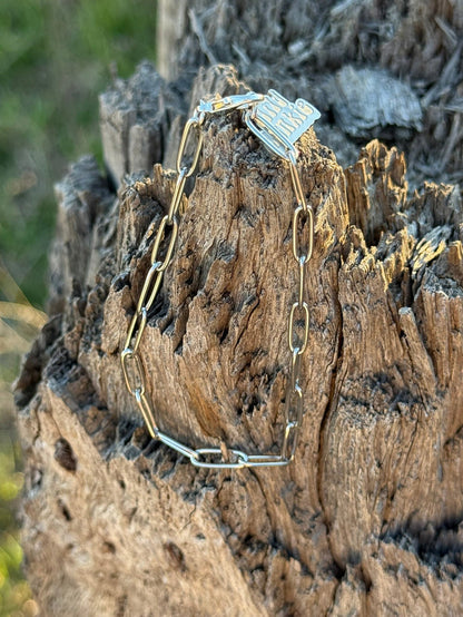 Paper Clip Chain Bracelet