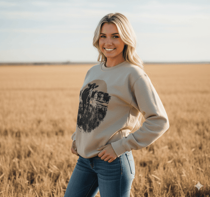 Pasture Sunset Graphic SweatshirtSandS