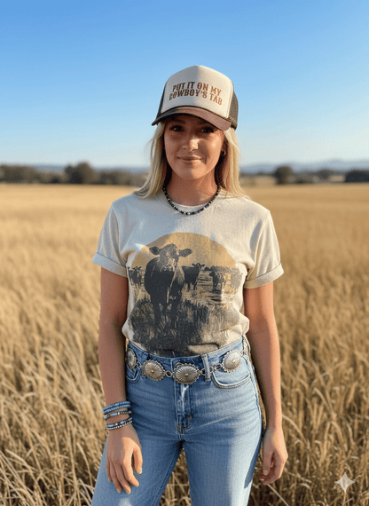 Pasture Sunset Graphic TeeCementS