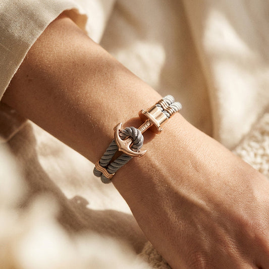 Phrep Armband Roségold Grau