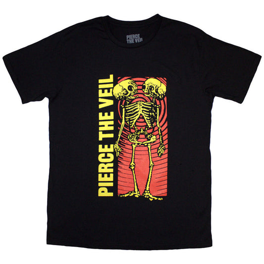 Pierce The Veil - Wavy Skeleton Black Unisex T-Shirt