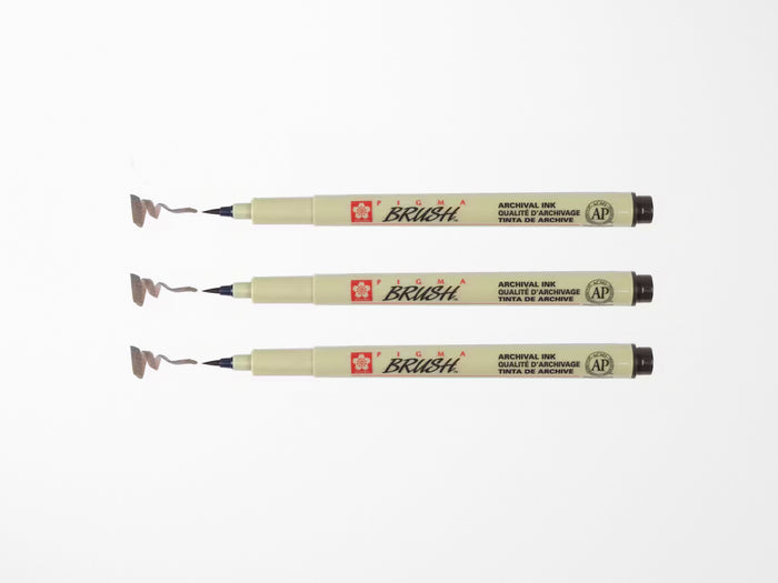 Pigma Sketch Brush Pens 3 Pack Black